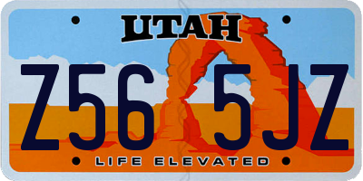 UT license plate Z565JZ
