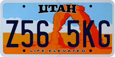 UT license plate Z565KG