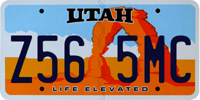 UT license plate Z565MC