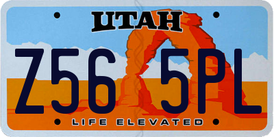 UT license plate Z565PL