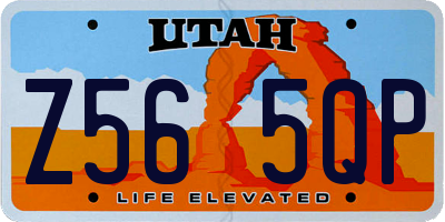 UT license plate Z565QP