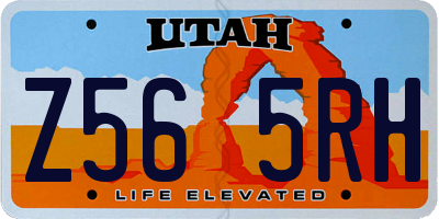 UT license plate Z565RH