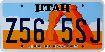 UT license plate Z565SJ