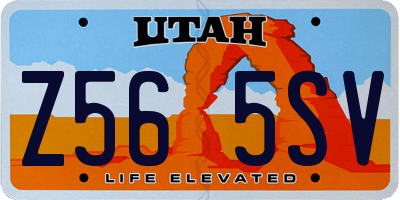 UT license plate Z565SV