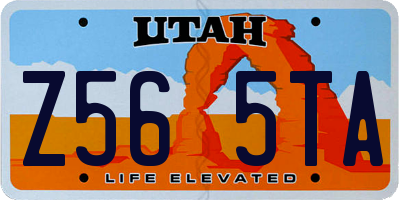 UT license plate Z565TA