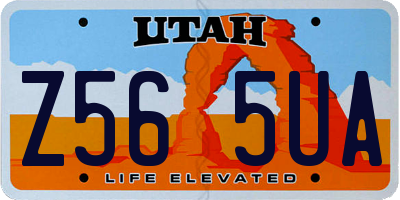 UT license plate Z565UA