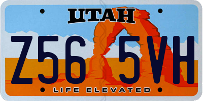 UT license plate Z565VH