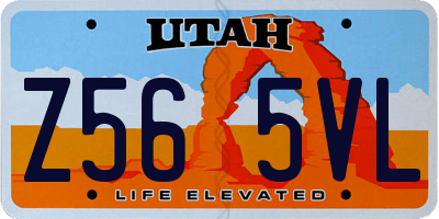 UT license plate Z565VL