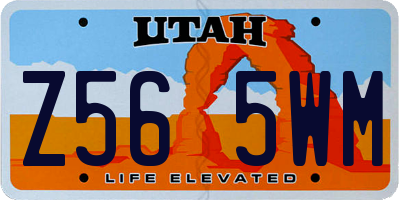 UT license plate Z565WM