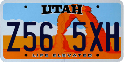 UT license plate Z565XH
