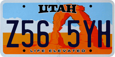 UT license plate Z565YH
