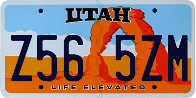 UT license plate Z565ZM