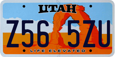 UT license plate Z565ZU