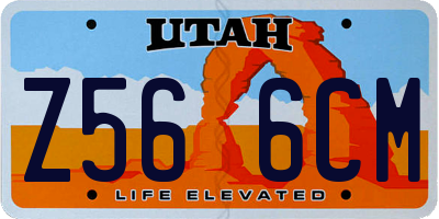 UT license plate Z566CM