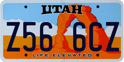 UT license plate Z566CZ