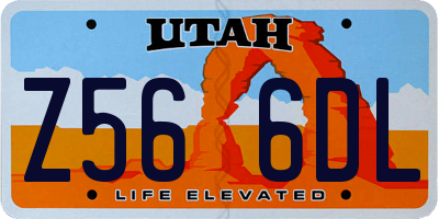 UT license plate Z566DL