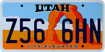 UT license plate Z566HN