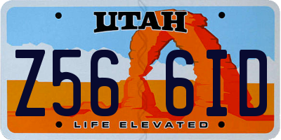 UT license plate Z566ID