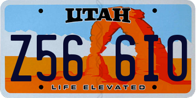 UT license plate Z566IO