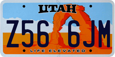 UT license plate Z566JM