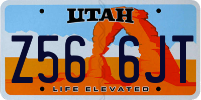 UT license plate Z566JT