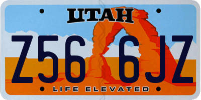 UT license plate Z566JZ