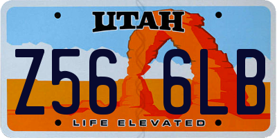 UT license plate Z566LB