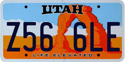 UT license plate Z566LE