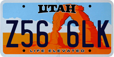 UT license plate Z566LK