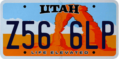 UT license plate Z566LP