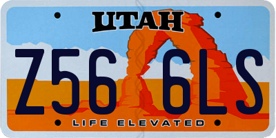UT license plate Z566LS