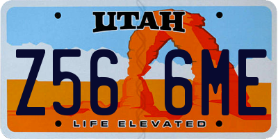 UT license plate Z566ME