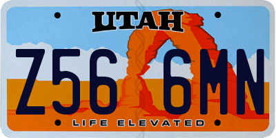 UT license plate Z566MN
