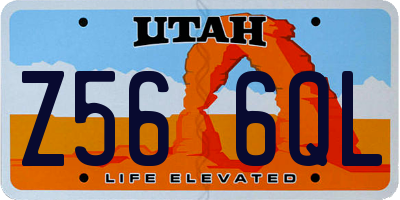 UT license plate Z566QL
