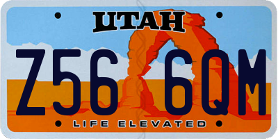 UT license plate Z566QM