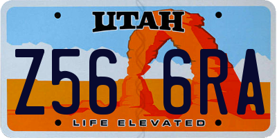 UT license plate Z566RA