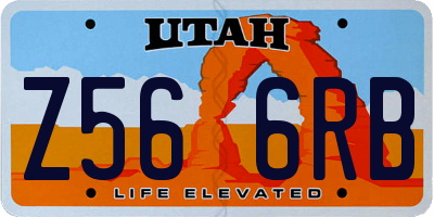 UT license plate Z566RB