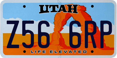 UT license plate Z566RP
