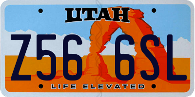 UT license plate Z566SL