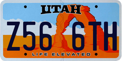 UT license plate Z566TH
