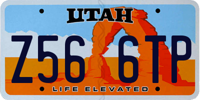 UT license plate Z566TP