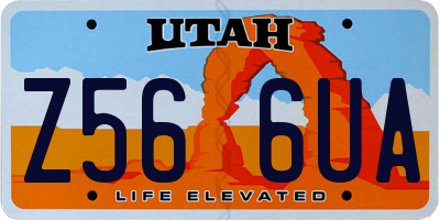 UT license plate Z566UA