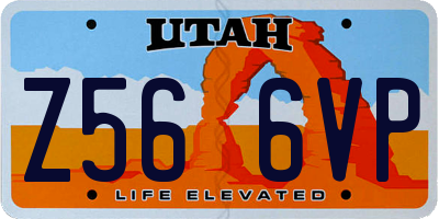 UT license plate Z566VP