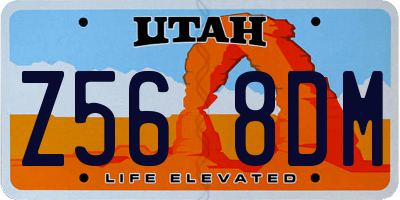 UT license plate Z568DM