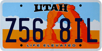 UT license plate Z568IL