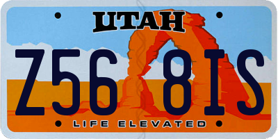 UT license plate Z568IS