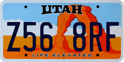 UT license plate Z568RF