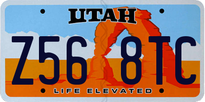 UT license plate Z568TC