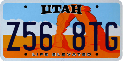UT license plate Z568TG