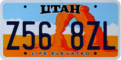 UT license plate Z568ZL